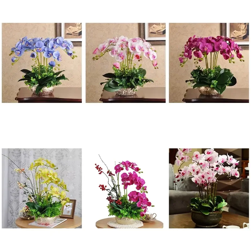 Artificial Plants and Flowers Potted Plants Real Touch Orchids for Wedding Decoration for
