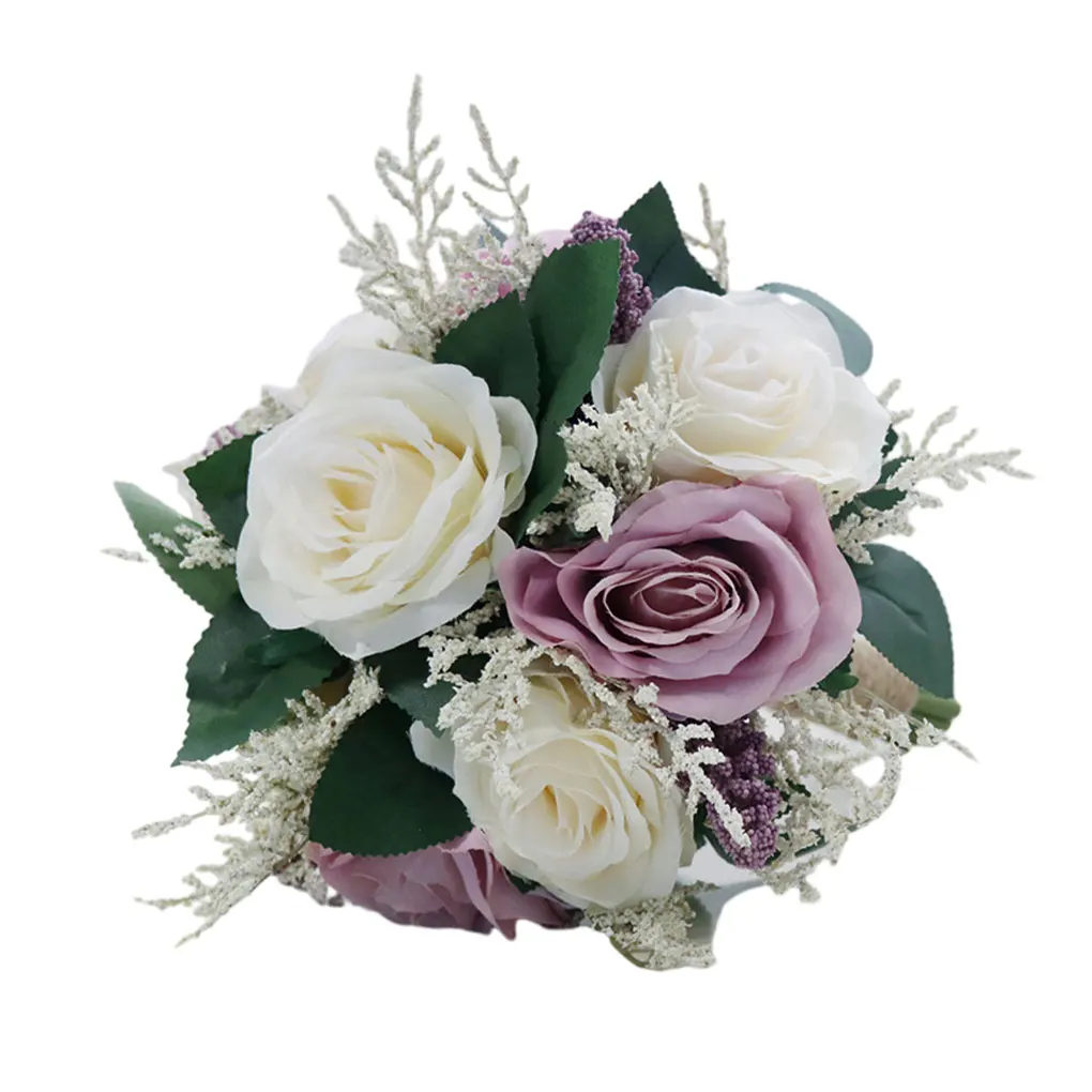 

Realistic Appearance For Bridal Bouquet Odorless And Good Hand Feeling Good Texture Wedding Bouquet