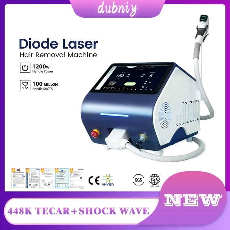 2024 New 1200W 808nm Diode Laser Painless Permanent Hair Removal Machine 755 808 1064nm with CE for Salon