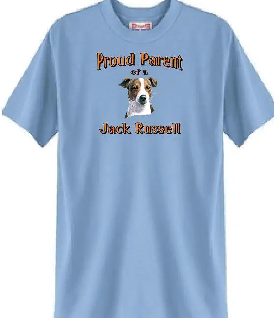 

Dog T-Shirt Men Women - Proud Parent of a Jack Russell -- Short Sleeve