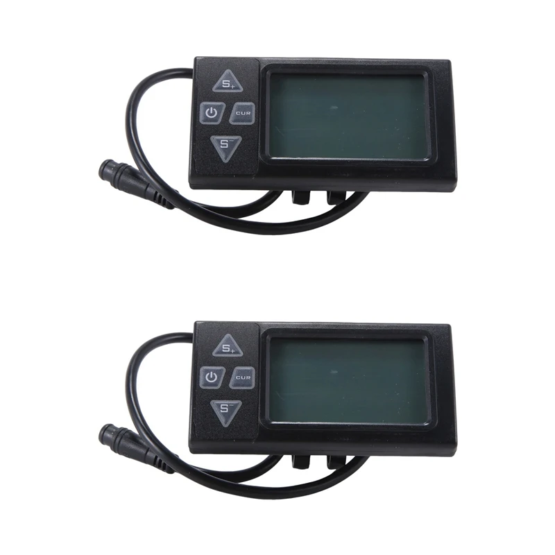 2X S861 Electric Bike Colorful LCD Display Meter Ip65waterproof 6Pin Male Connection Plug Intelligent Display