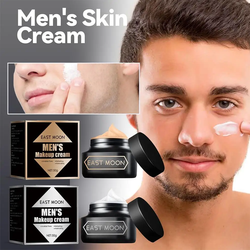 Men's Makeup Cream Left Face Concealer Acne Marks Brightening Moisturizing Cream Isolation Cream Male Right Color