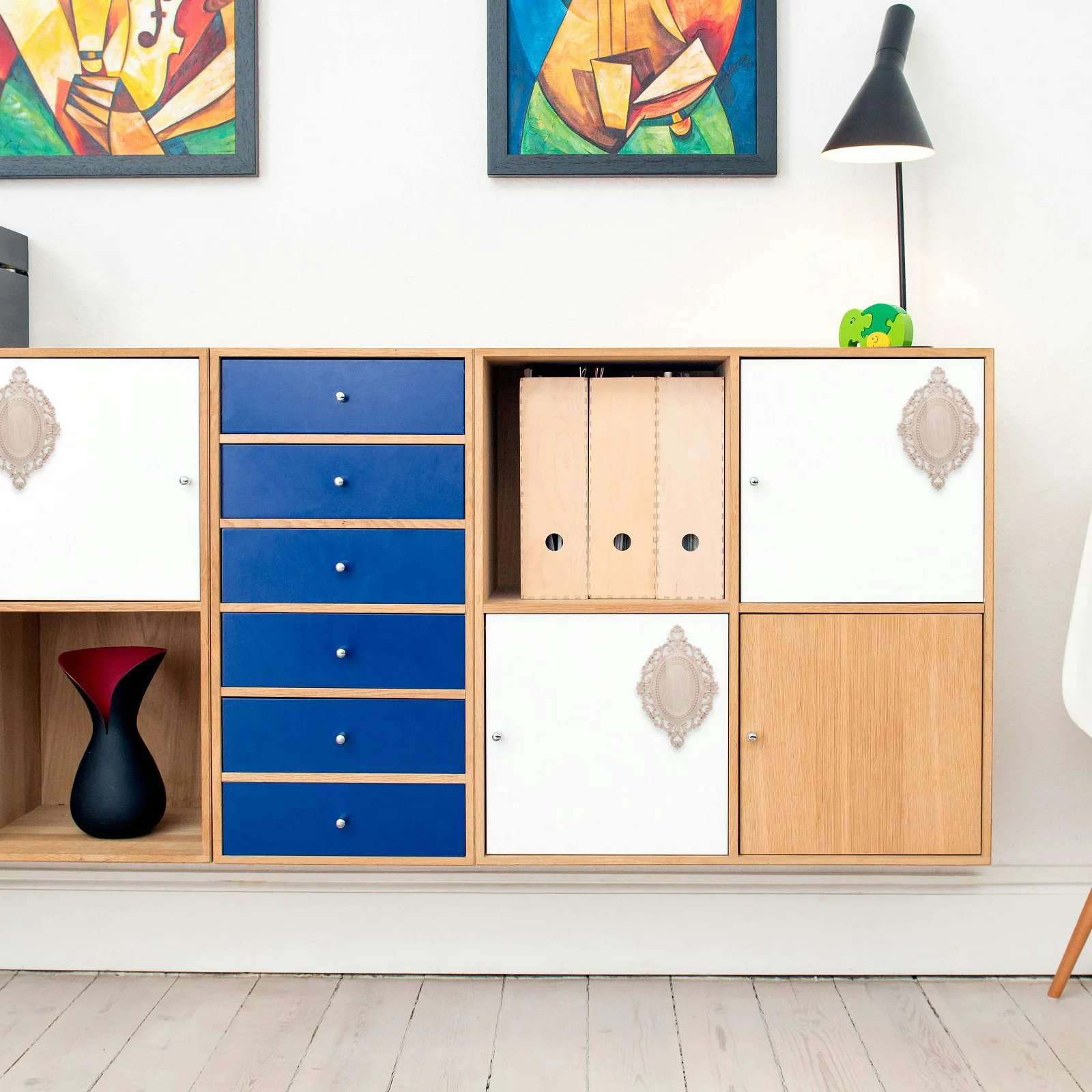 

Oval Wood Carved Appliques Decorative Solid Wood Furniture Onlays for Door Cabinet Wall Ceiling Dresser Fireplace Stair Trim