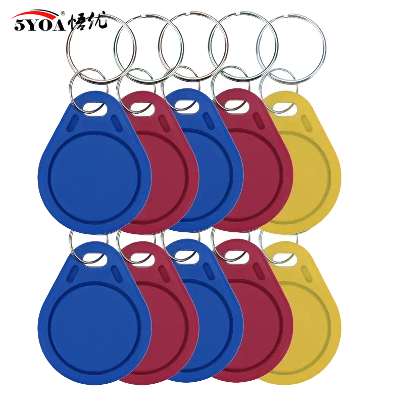 

5YOA 10 шт. 20 шт. 13,56 МГц IC брелки значок RFID-метки только для чтения контроль доступа S50 жетон управления посещаемостью брелок