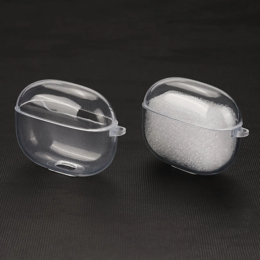 Funda de silicona TPU para QCY T20 / Ailypods / HT05/MeloBuds ANC / T17/T18, funda transparente para auriculares, funda protectora a prueba de golpes