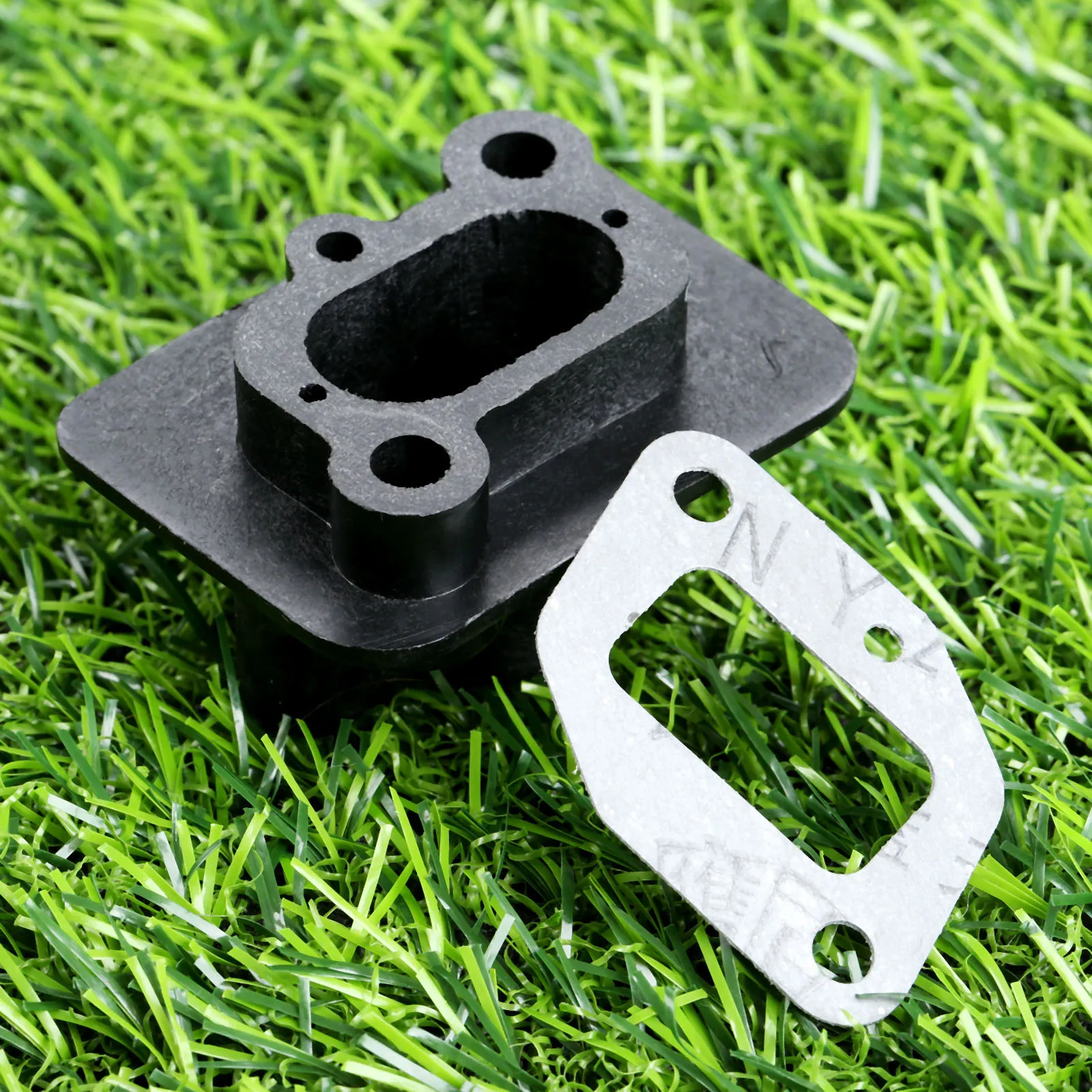 Sikat Cutter Intake Manifold DENGAN GASKET 43cc 52cc Carb Inlet Manifold pemangkas pagar karburator bagian Strimmer mesin suku cadang