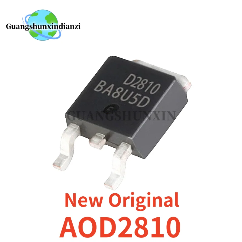 10-20-50PCS New Original D2810 AOD2810 TO-252 80V 46A MOS Field effect transistor In Stock