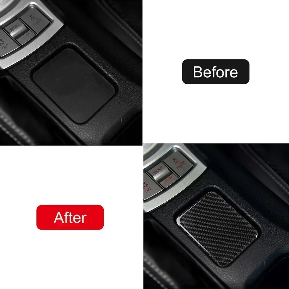 Car Real Carbon Fiber Seat Heat Panel Cover Trim Interior Accessory For Toyota 86 BRZ For Scion FR-S 2013 14 15 16 17 18 19 2020