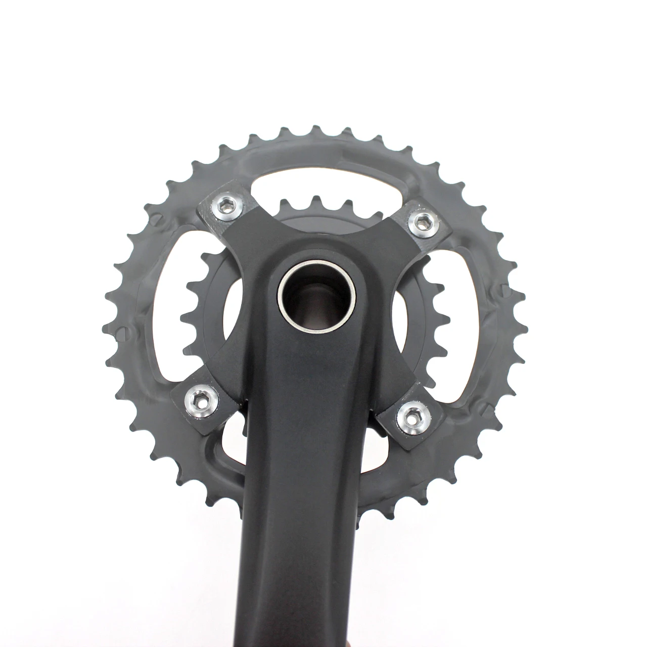 Bicycle Crankset 170mm 104BCD Mountain Bike Double Disc Crank with Bottom Bracket 22T 36T 24T 38T Aluminum Alloy Bike Cranks