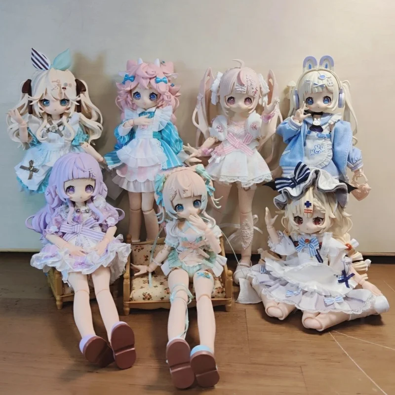 

Подлинная кукла Wanmeng Sugary Girls BJD слепая коробка, изысканная десертная вечеринка, украшение для рабочего стола, игрушечная фигурка для девочек