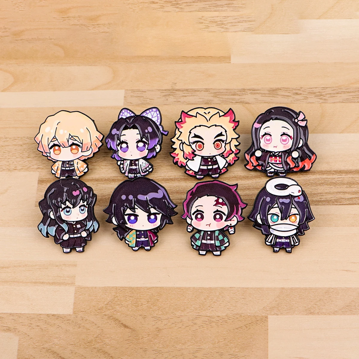 3-8pcs/Set Cool Anime Series Enamel Pin Cartoon Characters Lapel Pin Fashion Badge for Bags Denim Hat T-shirt Decoration Gifts view 4