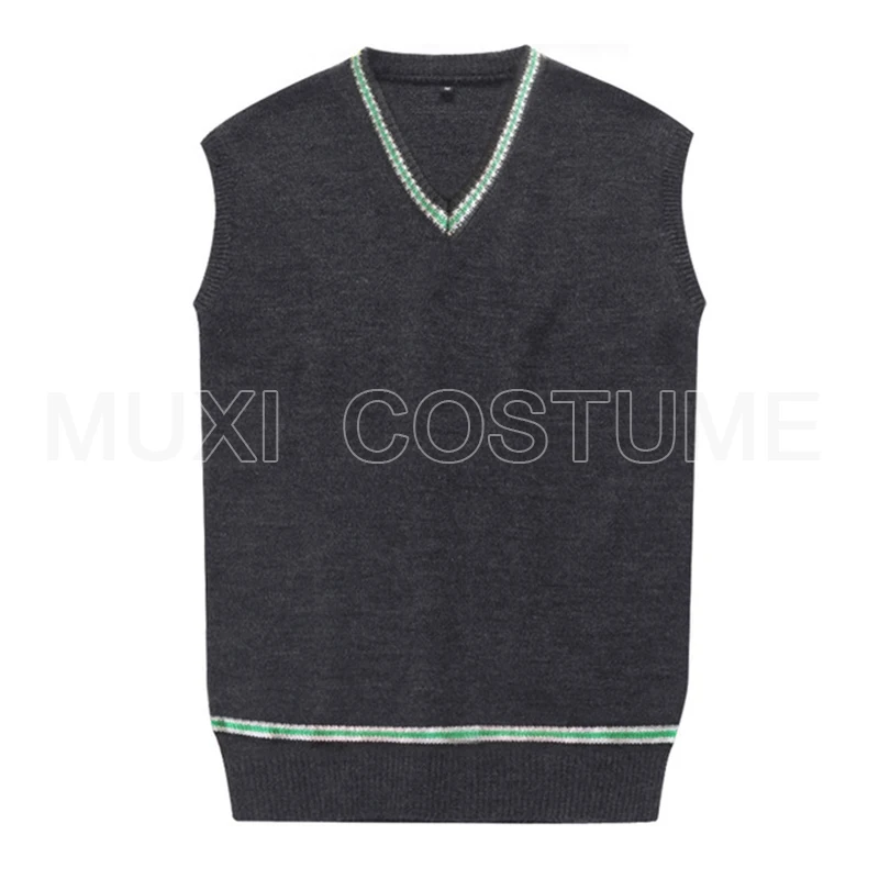 Sweter dla dorosłych sweter w szpic talia czarny cały mecz codzienne ubrania Cosplay kostiumy Cosplay sweter