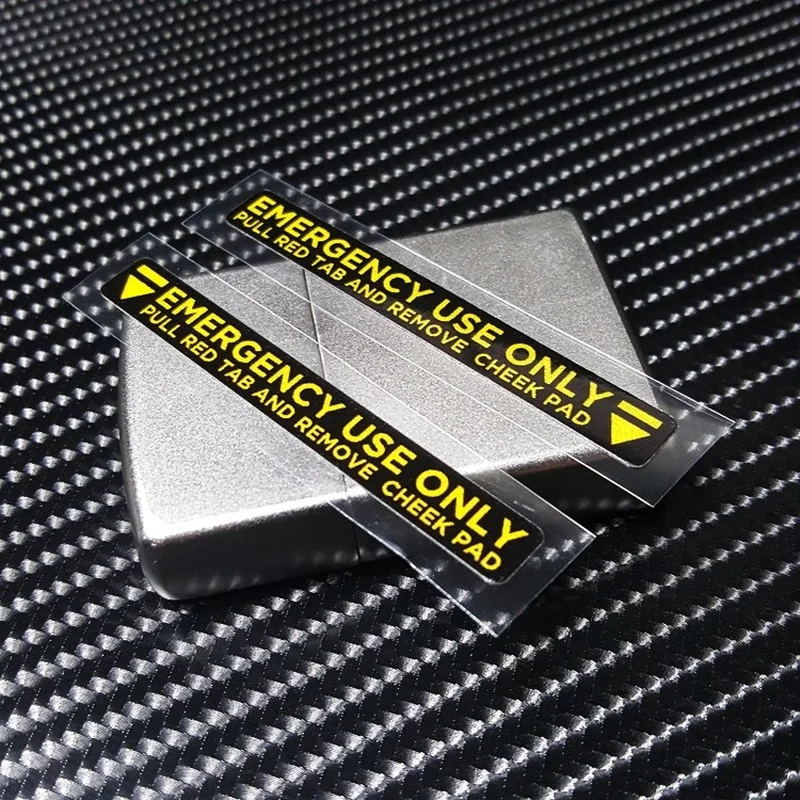 Pegatinas de vinilo para casco de motocicleta S221, calcomanías reflectantes de advertencia para uso de emergencia, calcomanías de carreras