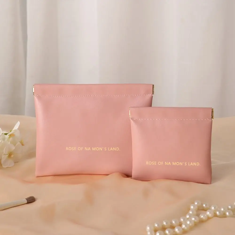 ファッションシンプルな口紅メイクアップバッグポータブルミニ化粧品オーガナイザーポーチ旅行PU収納バッグ女性女の子用