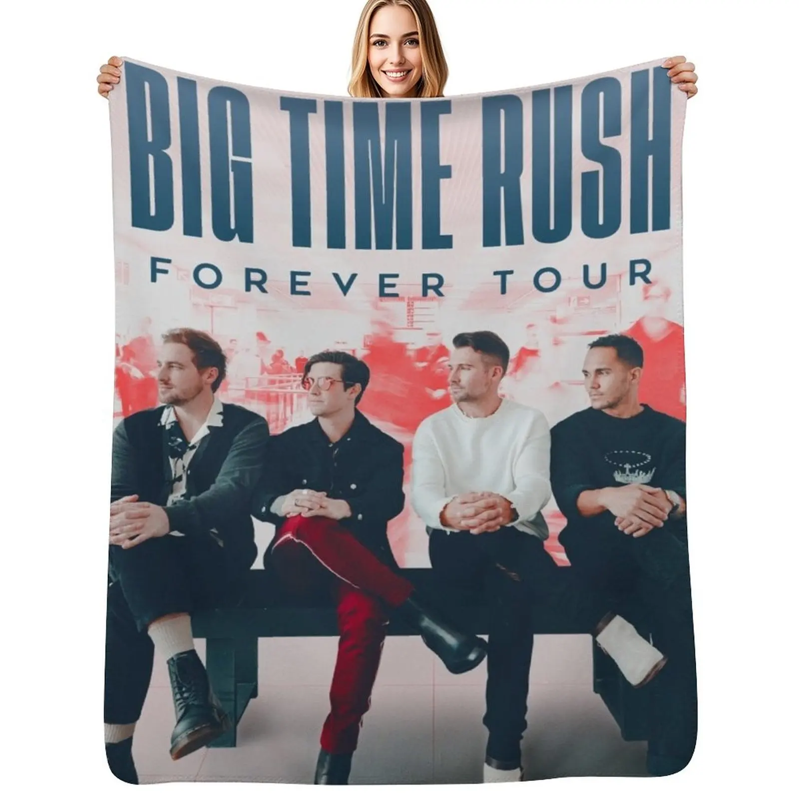 big time big time rush btr Manta lavable a máquina, suave y cálida