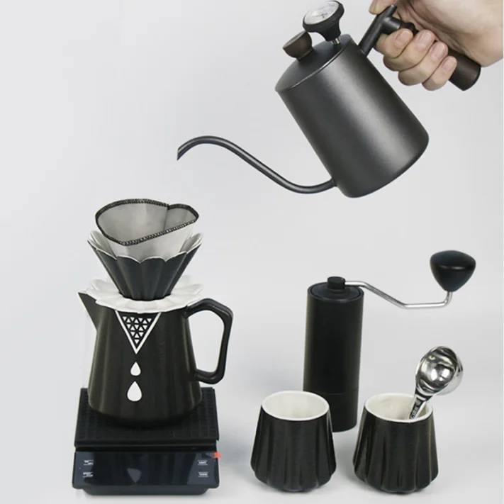 Pour Over Coffee Accessories Set Coffee Maker Suitcase Barista Tool Travel Bag Coffee Set For Outdoor Travel