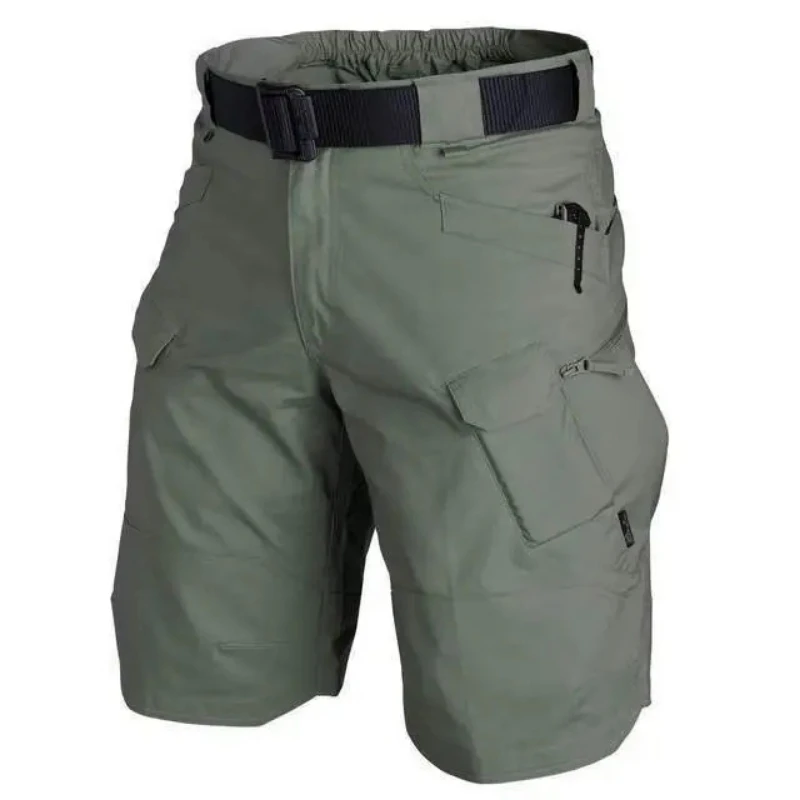 Men Multi Pocket Cargo Shorts Quick Dry Outdoor Casual Summer Shorts, Belt Not Included view 4