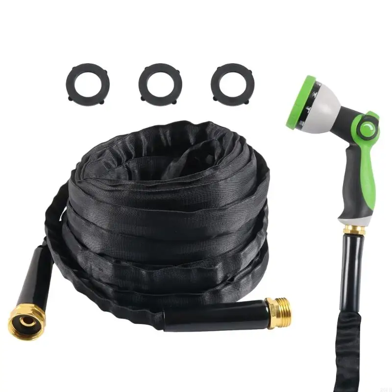 Twist Complimentary Flexible Vessel Water Hose 3/4 Foot Link With Against Leak Rubber and Multiple Pattern Showerer for R6FB
