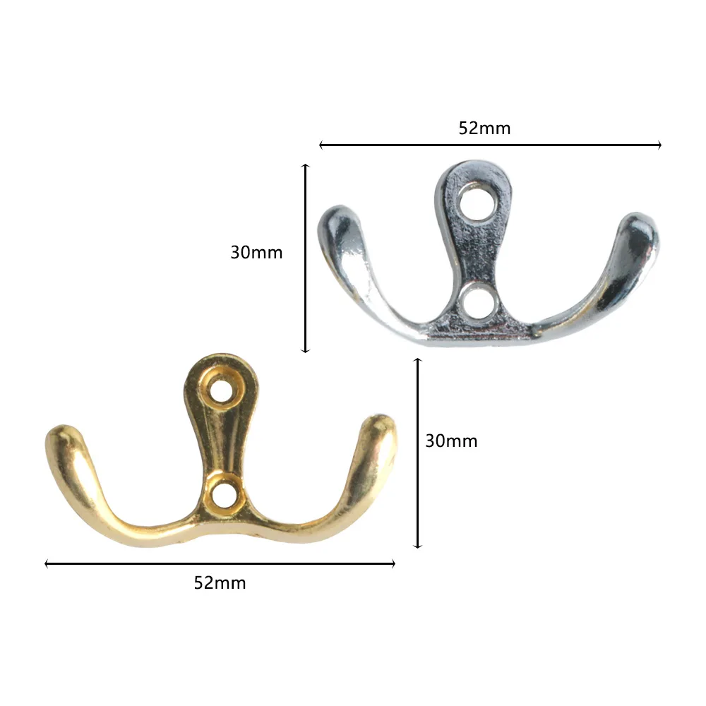 Zinc alloy small hook metal clothes hook bathroom clothes hook door claw coat wardrobe clothes hook