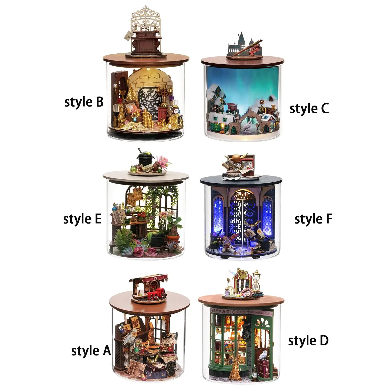 

DIY Miniature Doll House Kit Tiny House, Dollhouse Model Building Kit for