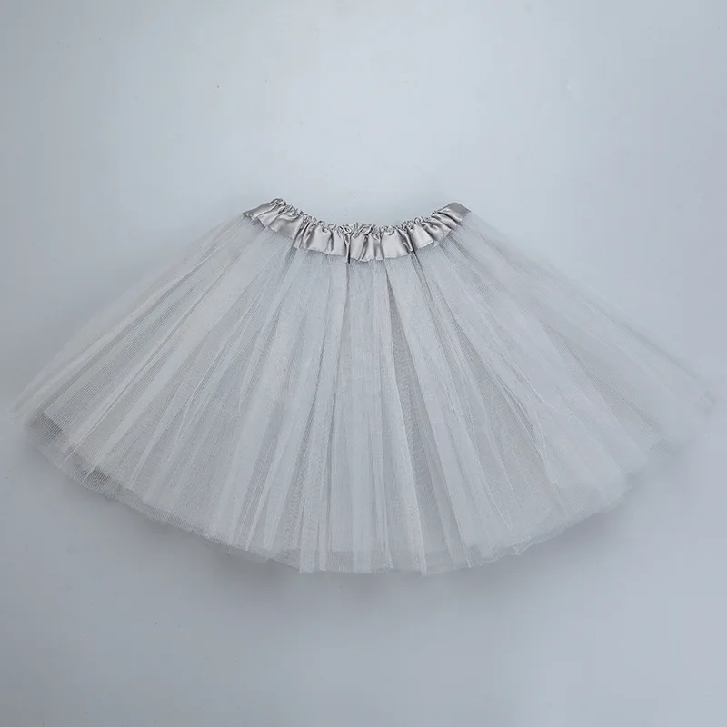 Meisje elastische ballet danskleding tutu's minirok voor verjaardagsfeestje dans 3-laags tule tutu rok voor kinderen prinses 2-8Y meisjes
