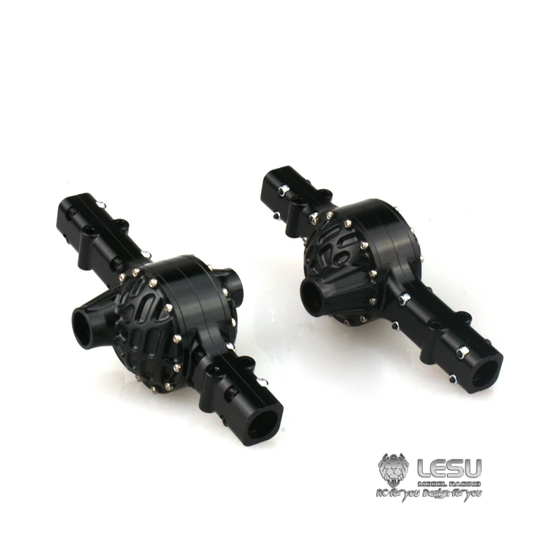 LESU CNC Metal Rear Axle Shell Housing for Tamiyaya 1/14 RC Tractor Truck Remote Control Car Model Th02077