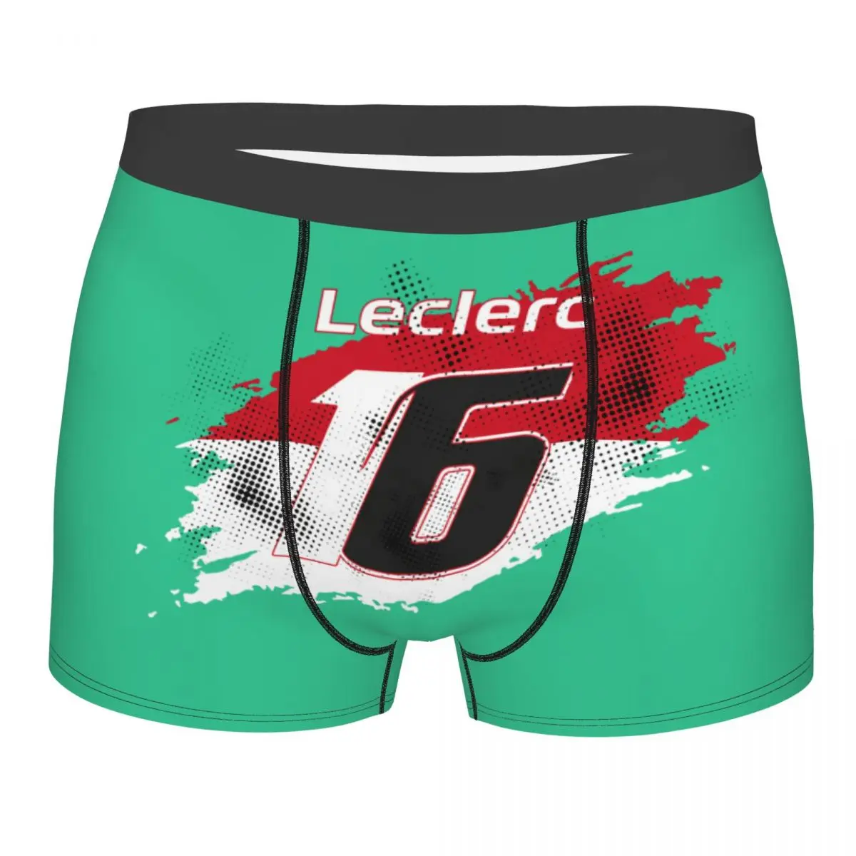 Custom Charles Leclerc Sport Car 16 Boxer Shorts For Men 3D Printed Underwear Panties Briefs Breathable Underpants