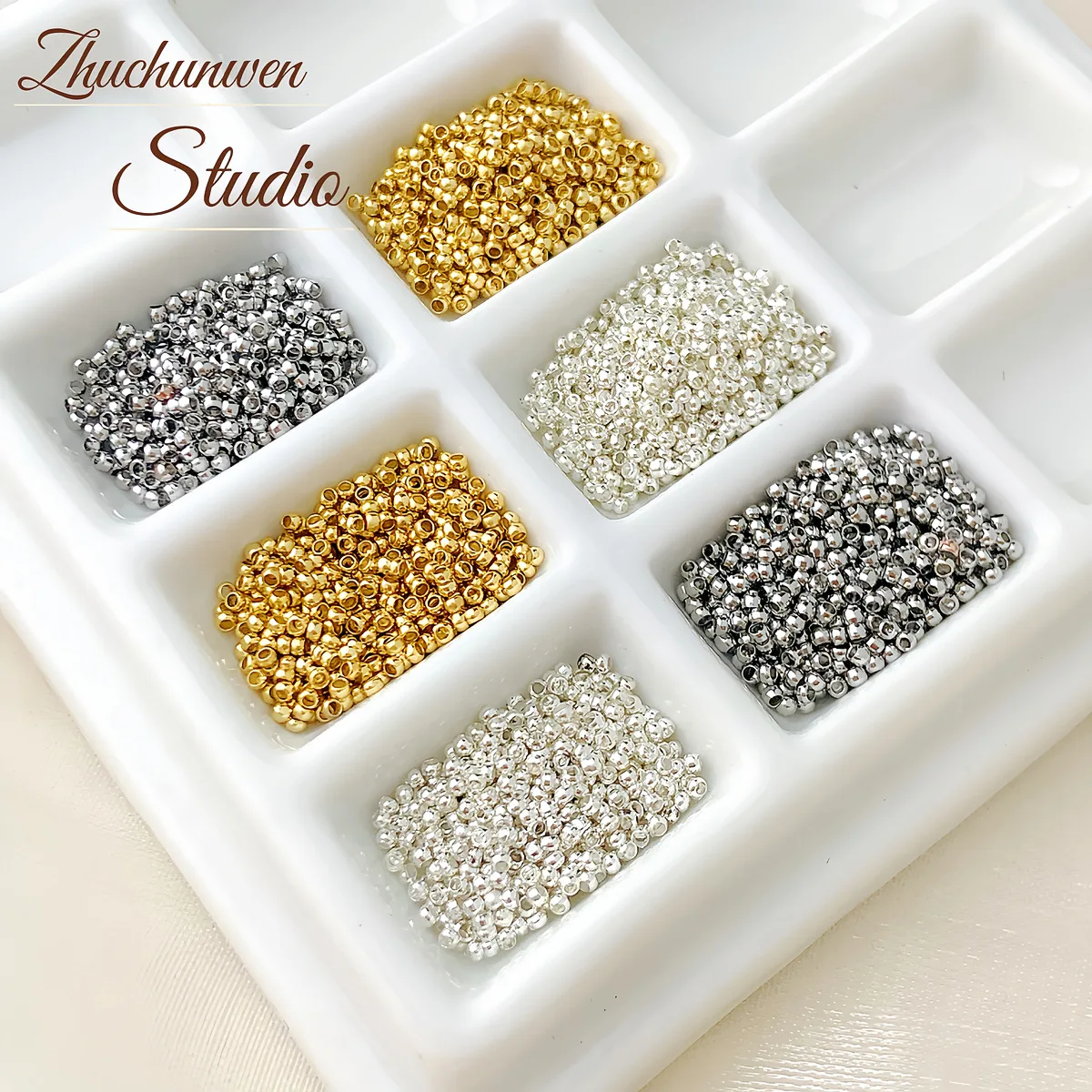 1000pc 1.5/2/2.5mm 18k Color-preserving Positioning Tube Positioning Bead Diy Handmade Fixed Bracelet Necklace End Clasp Accesso
