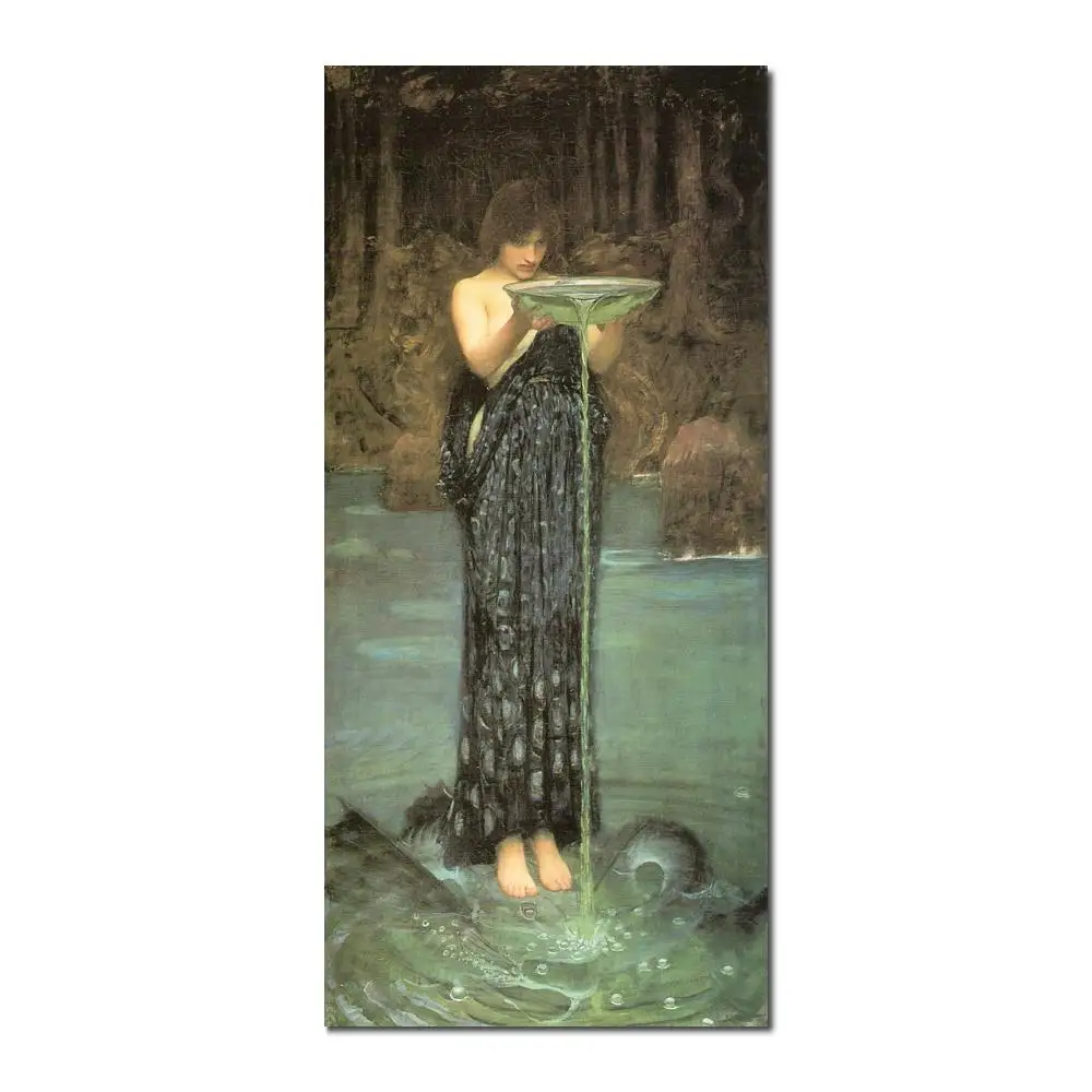 Modern painting on canvas Circe Invidiosa John William Waterhouse High quality Hand painted