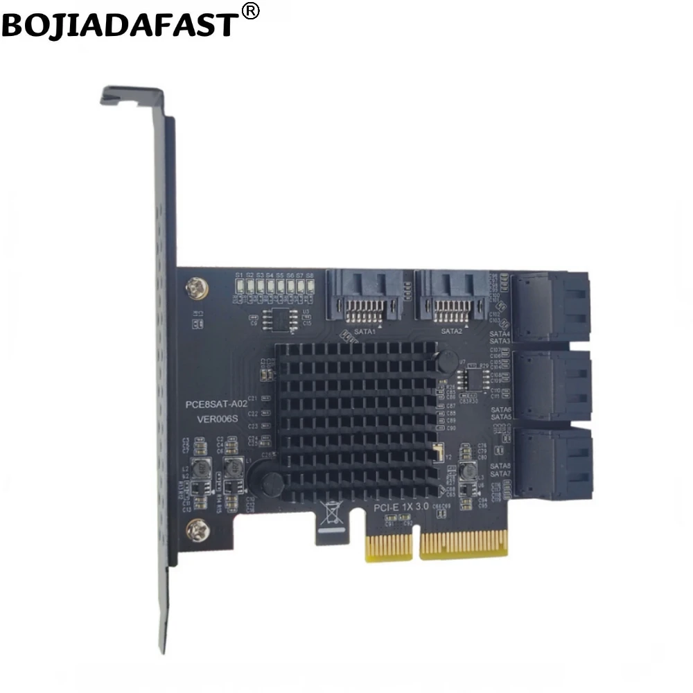 

8-портовый разъем SATA 3.0 для PCIe X4 PCI-E 3.0 4X карта расширения для жесткого диска на складе