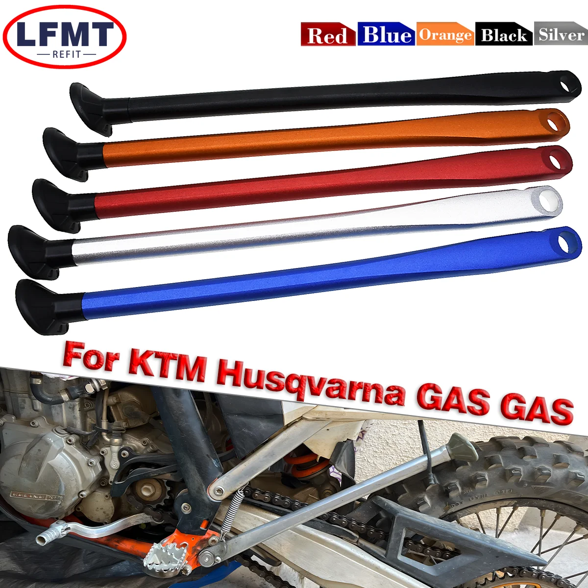 Motorrad Parkplatz Seitenständer Mit Feder Kit Für KTM XC XCW XCF XCFW EXC EXCF 2008-2023 Für Husqvarna TE FE TX FX FS 2012-2023