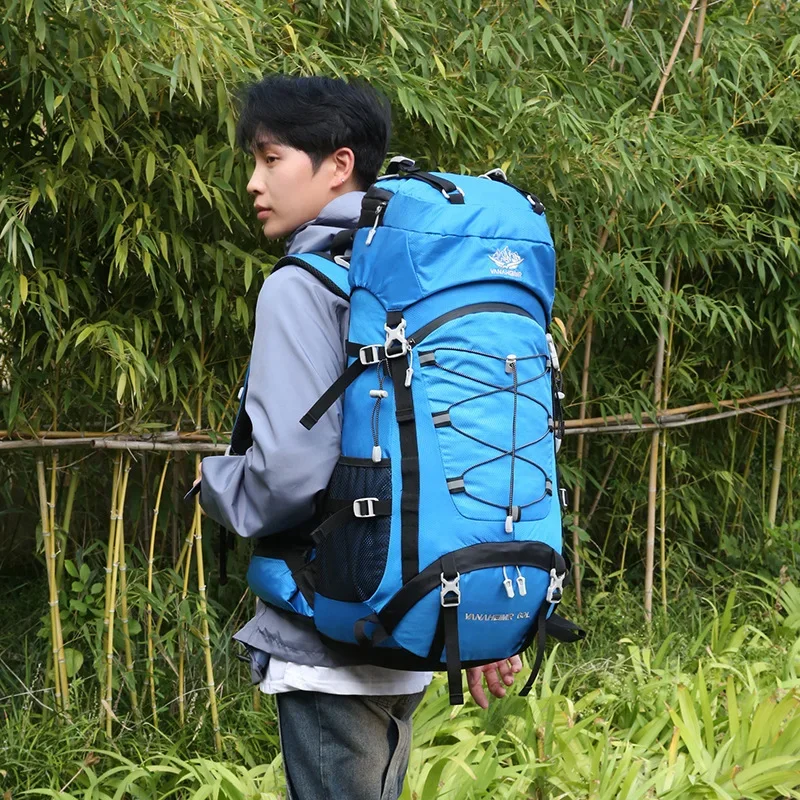 60L Hiking Backpack Men Outdoor Waterproof Mountaineering Backpacks Large Capacity Travel accessories Camping knapsack Storage