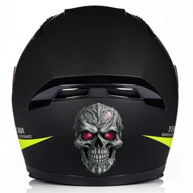 Skull Sticker Motorcycle Decoration Sticker Car Reflective Decal Treadmill Decoration Modification Skull StickerHelmet Decoratio