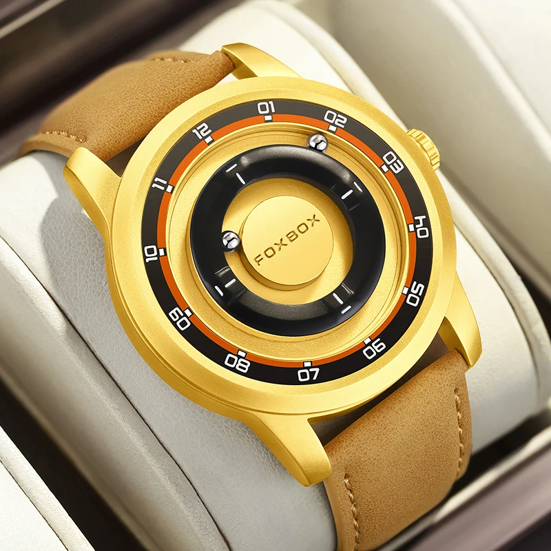 Men's Fashion Quartz Watch with Magnetic Force Quartz