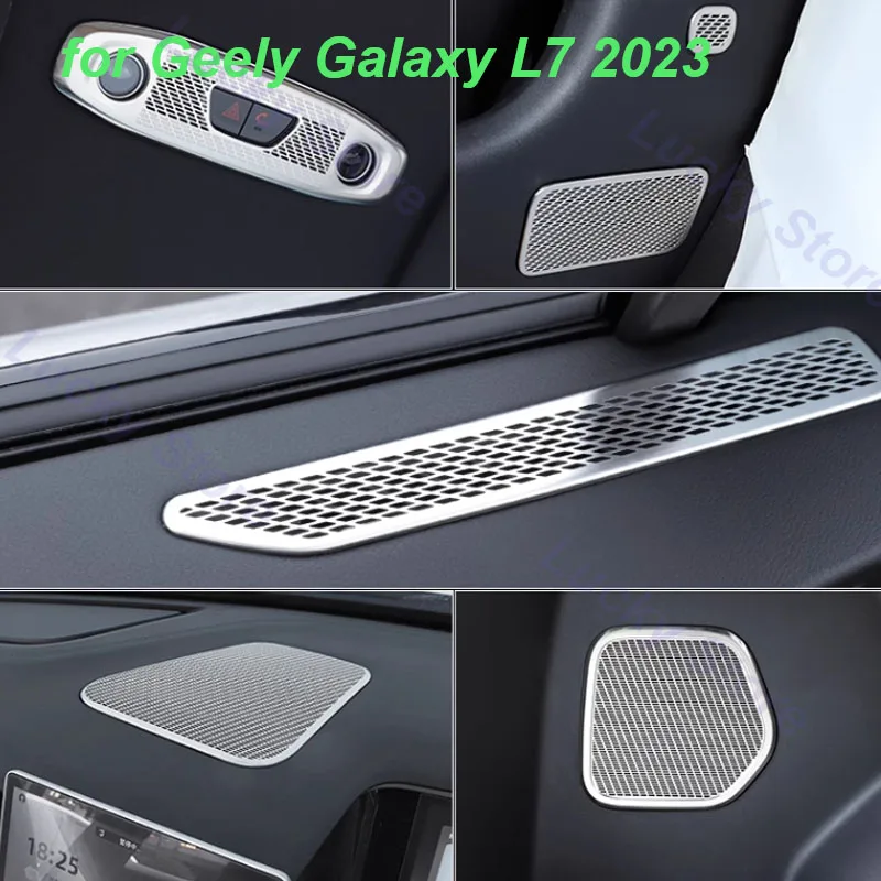 

Car Door Horns Cover Frame for Geely Galaxy L7 2023 Air Outlet Dashboard Cover Reading Lamp Frame Interior Accessories