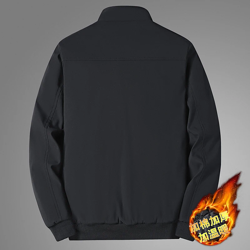 الشتاء الرجال الصوف سميكة الدافئة السترات موضة سترات ملابس خارجية معاطف الرجال سترة واقية غير رسمية سترة كلاسيكية الصلبة الحرارية Coa #4