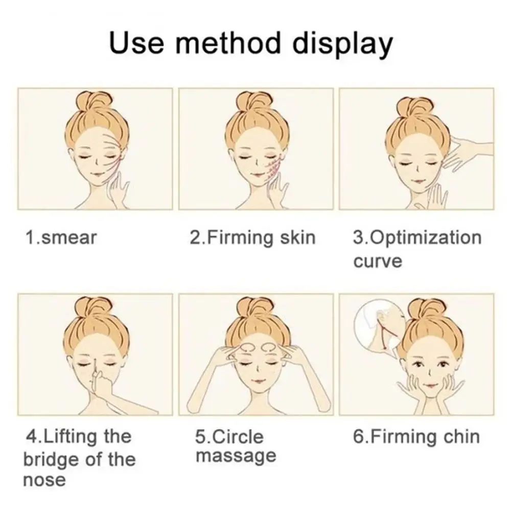 النساء 30 مللي المضادة للتجاعيد العناية بالوجه ترطيب الوجه رفع التخسيس كريم وجه غسول الوجه الخامس كريم وجه كريم شد الوجه #4