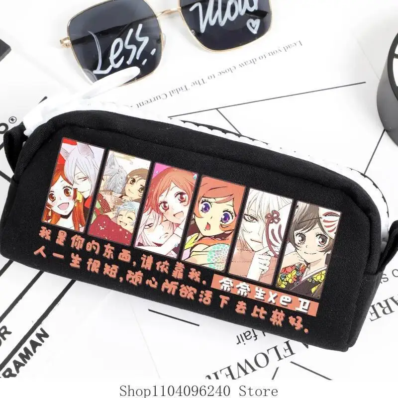 Juego de Anime Kamisama Love Tomoe, lápiz de Cosplay de Anime, soporte de papelería de lona de dibujos animados, estuche de bolígrafo para niños, suministro escolar para estudiantes