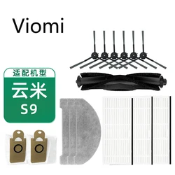 Original VIOMI S9 Arnagar S8 Pro Robot Vacuum Cleaner Main Brush Filter Side Brushes Mop Cloths