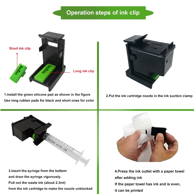 DIY CISS Ink Refill Tool with 8ML Syringe