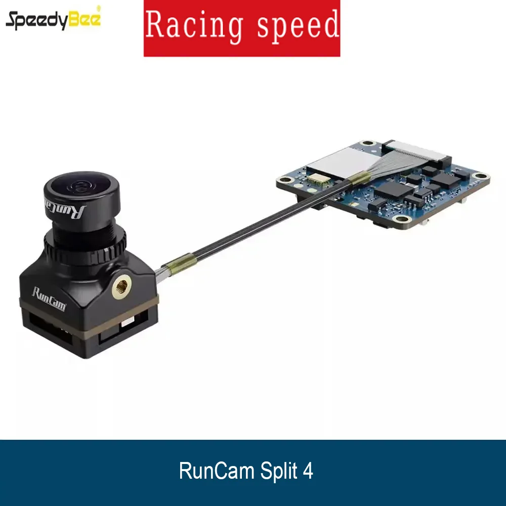 SpeedyBee RunCam Split 4 4K FPV Camera 140° FOV Low Latency Nano HD 5-20V 16:9/4:3 for Racing Drone Quadcopter