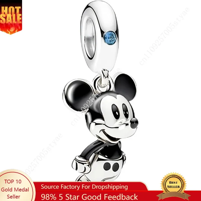 

925 Sterling Silver Charms Alien Dog Cute Mouse Bear Pendant Dangle Beads for Bracelets and Necklaces Jewelry for Women