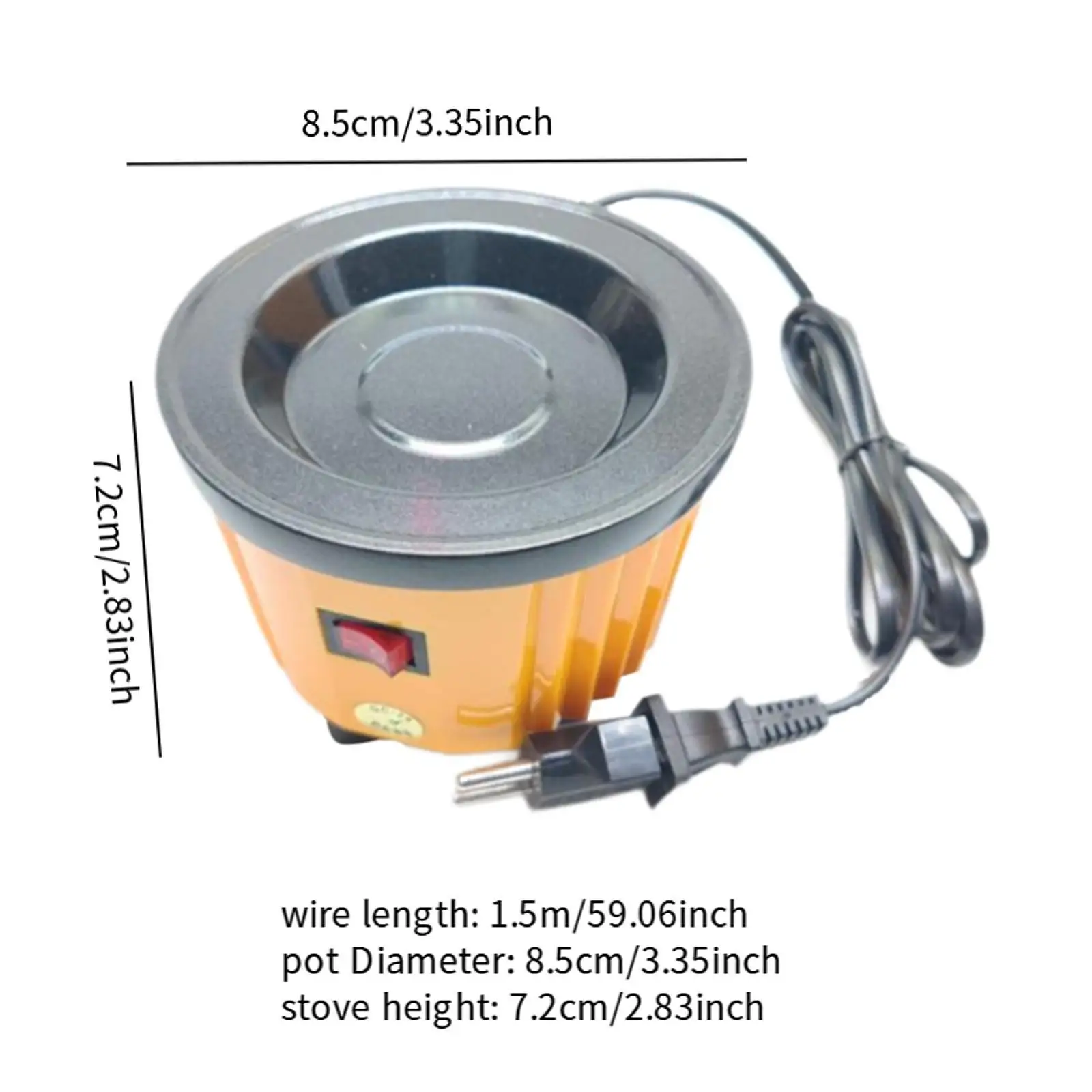 Hot Glue Pot 100W Electric Melting Pot for Beginners DIY Projects Countertop