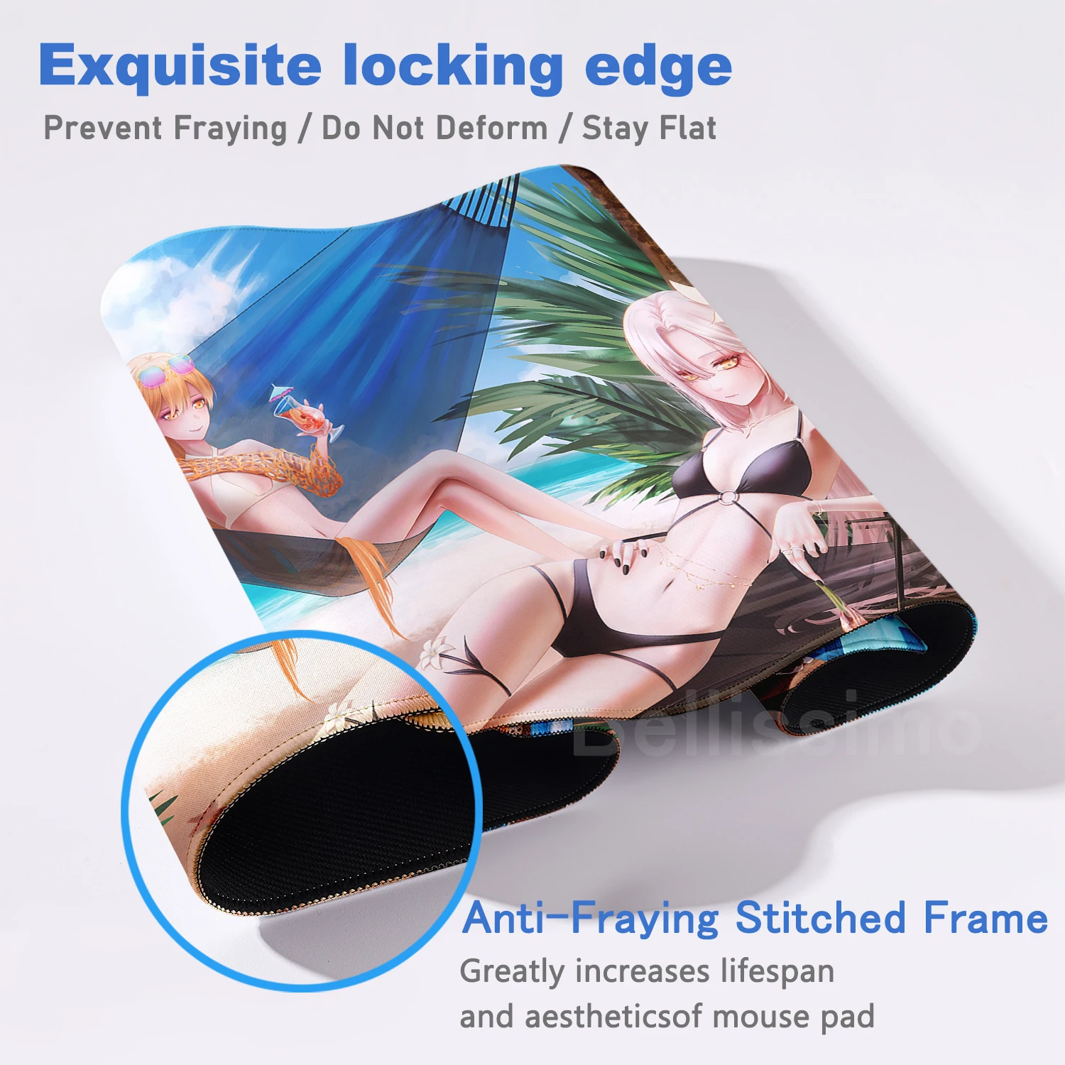 Best Sellers Girls’ Frontline Anime Large gaming electronic sportse accessories HD Printing Computer Lock edges Rubber Mouse Pad