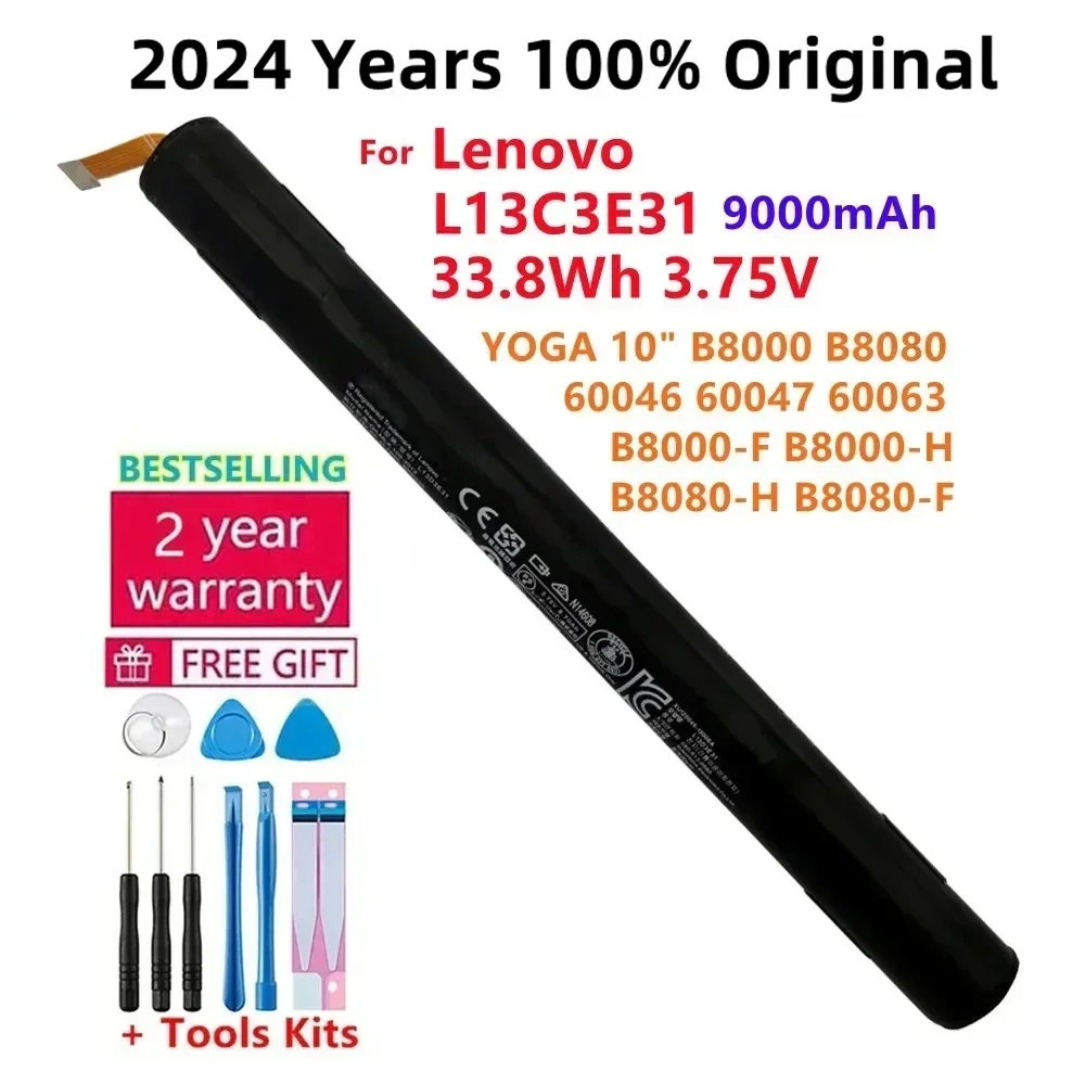 

New Original 9000mAh L13D3E31 Battery For Lenovo Yoga 10 B8000 B8080 B8000-F B8000-H B8080-H B8080-F L13C3E31 Phone In Stock