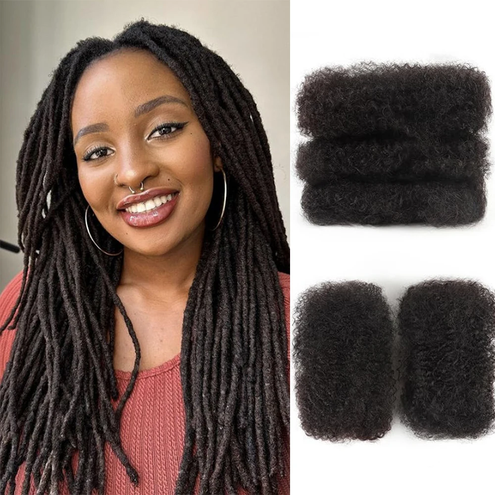

Натуральные кудрявые волосы Afro Kinky Curly Bulk, 8 дюймов, 30 грамм, 100% человеческие волосы для наращивания дредов, ремонта локсов, плетения и твистов для женщин и мужчин
