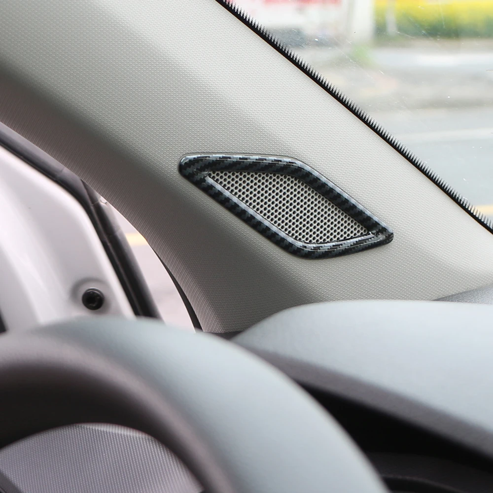 For VW T-Cross T Cross 2018-2023 Stainless Steel Car Front Column Sound Decoration Panel Cover Trim Auto Interior Accessories