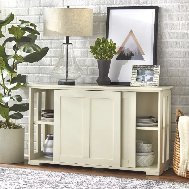 

Sliding Wood Doors Stackable Storage Cabinet, Create your own stylish linen closet