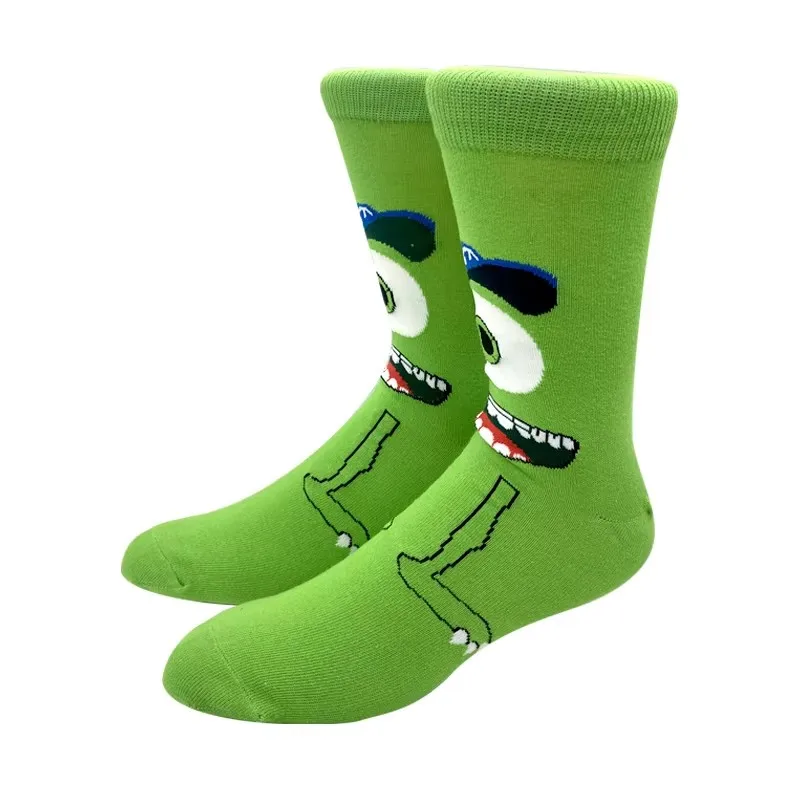 5 Pairs Bizarre and Novel Men's Socks Happy Funny Women Socks Animation Cosplay Hip Hop Long Socks Fashion Christmas Gift