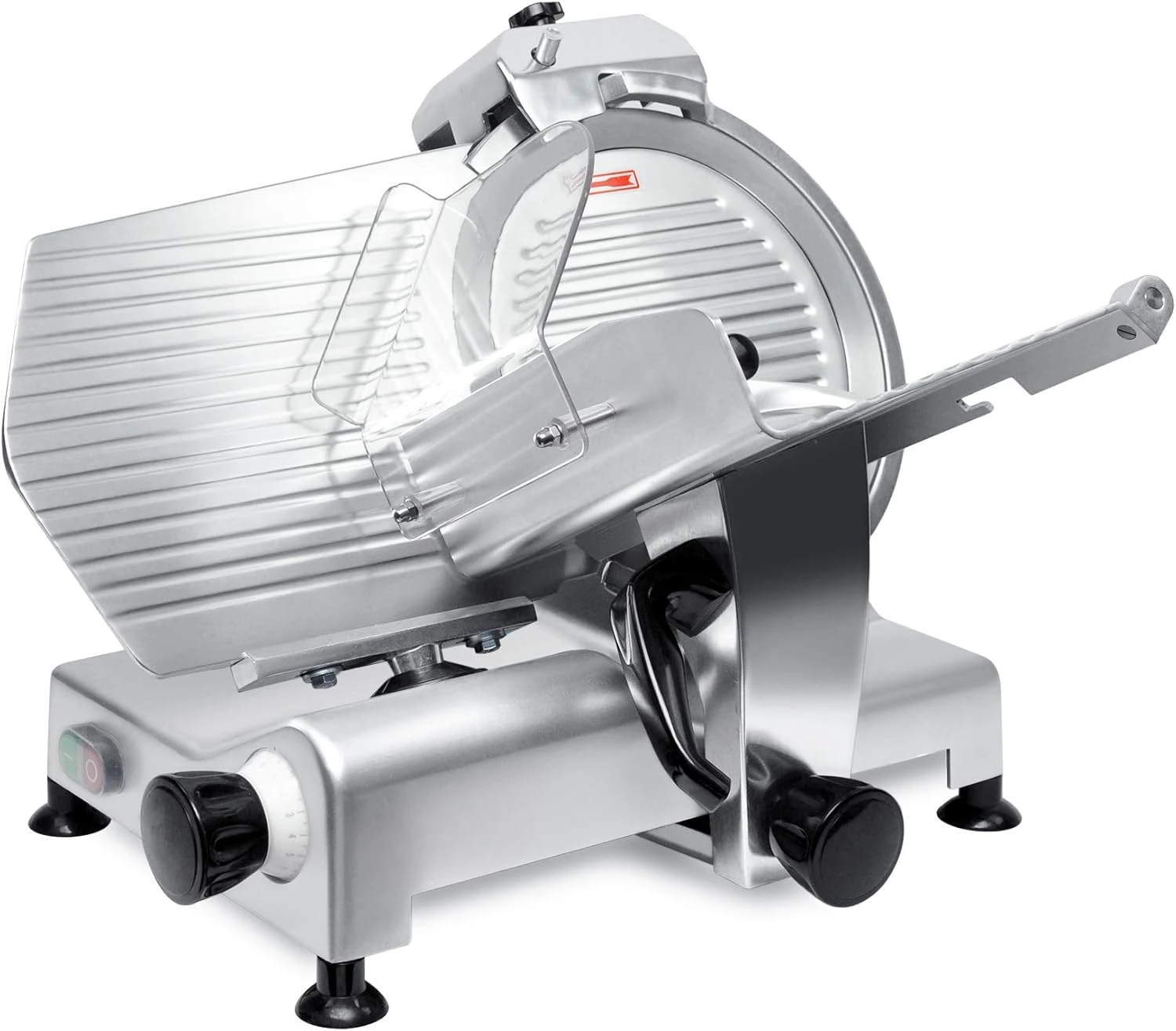 MS-12NS Premium Commercial 420w Electric Meat Slicer 12-Inch Stainless Steel Blade, Frozen Meat/Cheese/Food Slicer Low Noise